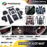 [FACTORY PRICE] Perodua Myvi Bezza Alza Axia Viva Aruz Interior Slot Mat Rubber Mat Anti-slip Mat Ac