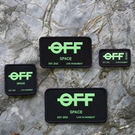 OFF SPACE 0/0 Big A Velcro Luminous Morale Sticker Badge 3M Adhesive Waterproof Scratch-resistant Se