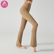 Lycra High Waist Flare Pants Stretchy Sports Pants Yoga Dance Pilates