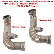 Slip On For CFMOTO 800 MT 800MT 800-5A 2021 2022 Motorcycle Exhaust System Modified Muffler Eliminat