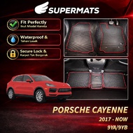 [Ready Stock] SUPERMATS Porsche Cayenne [9YA/9YB] (2017-Present) Karpet Kereta Custom Fit Waterproof