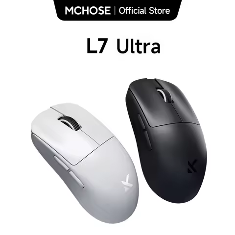 MCHOSE L7 + Wireless Gaming Mouse L7 Ultra PAW3395 26K Sensor Dual 8K Polling 39g Ultra-Lightweight2