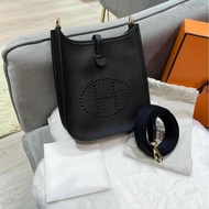 Hermes mini evelyne,NOIR,STAMP C