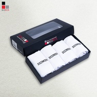 SET 4 ĐÔI Tất Nam Cổ Thấp Sợi Tre Kháng Khuẩn Cao Cấp Bizmen BO.05