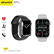 Awei H15 Smart Watch Men Women Smartwatch Bluetooth Answer Calls Custom Watch Wireless Charging Sport Fitness Bracelet