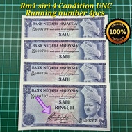A790 rm1 siri 4 duit kertas lama duit Malaysia lama barang antik barang lama rm1 lama