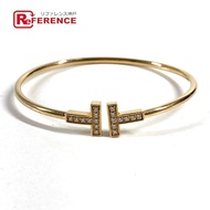 蒂芬妮 (TIFFANY&Co.) K18 金 18K 鑽石 T 形手鐲