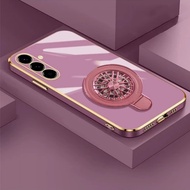 Soft Case SAMSUNG A17 A26 Ring Magnetic Wireless Holder Gyroscope Spinner Plating