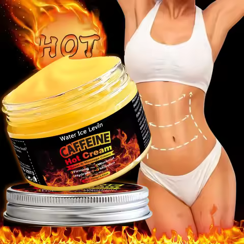 Caffeine Massage Cream, Body Cream, Rich in Caffeine and Other Extracts, Tightens the Skin, Moisturi