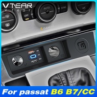For Volkswagen VW Passat B7 B6 /Passat CC Car Lighter Socket Splitter plug adapter Fast Charging Int