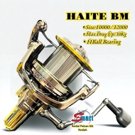 HAITE BM Surf Reel / Reel Pantai •Size:10000 / 12000 •Max Drag Up: 30Kg • 11Ball Bearing