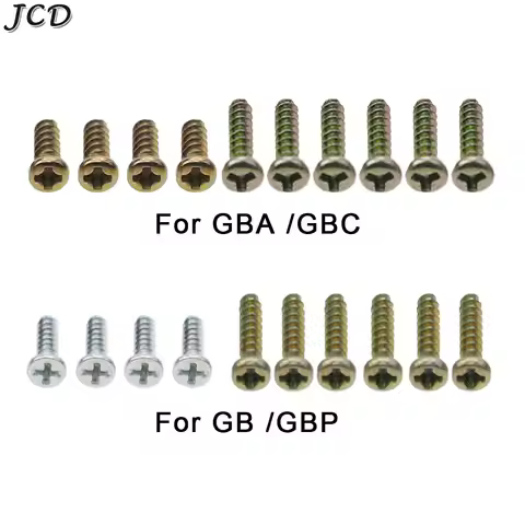 JCD 1Set Replacement For Gameboy Y Tri-Wing Cross Screws Kit For GB GBA GBC GBP Game Console Shell C