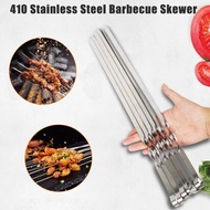 Reusable Grill Sticks Wide Bbq Sticks Stainless Steel Barbecue Skewer Outdoor Camping Picnic 6pcs Fl