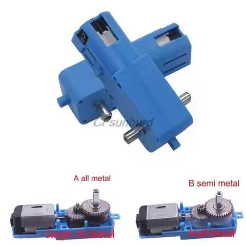 DC 3V-6V 1:90 Metal Gear Motor All Metal/Half Metal Single Axis Gear Motor Robot Intelligent Vehicle