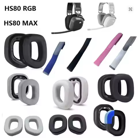Hot Sale Upgraded Thicked Earpad for CORSAIR HS80 RGB Headphones Replacement Repair Parts Ear Covers