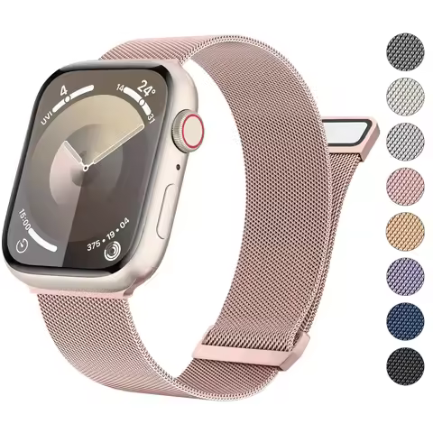 Milanese Loop for apple watch band 44mm 45mm 40mm 41mm 38-42mm pride bracelet iwatch series 9 8 7 6 