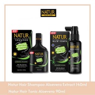 [Paket] Natur Shampo Aloe Vera 140ml + Hair Tonic Aloe Vera 90ml