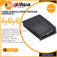 Dahua Door Access ID RFID EM 125KHz Card Enrollment Reader USB Read Number to Text Excel ASM100-D