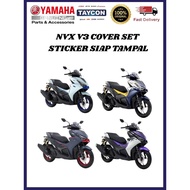 D14-F1000-A0-P1  D15-F1000-A0-P3 𝙔𝘼𝙈𝘼𝙃𝘼💯%𝙊𝙍𝙄𝙂𝙄𝙉𝘼𝙇 Yamaha NVX-V3 Body Cover Set Sticker Siap Tampar