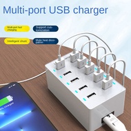 50W USB Multiport Charger Fast Charge Charger Hub 10 Port Fast Charge Charger Charging Desktop Dock 