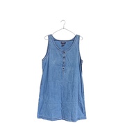 Thick Sleeveless Denim Dress (Size 2296)