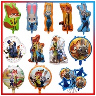 Crazy Animal City Balloon Judy Balloon Nick Fox Balloon Cartoon Balloon Party Balloon Modeling Ballo