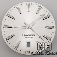 NH 33MM A150 Watch Dial And Hand Set 6 Oclock Date Window Green LuminouSuitable For NH35 Movement Re