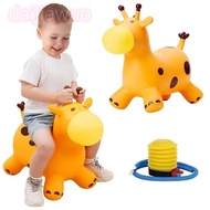 DAIJI Animals Jumping Toys, Rubber Thickened Giraffe Bouncy Horse, Creative Inflatable Anti-fall Stu
