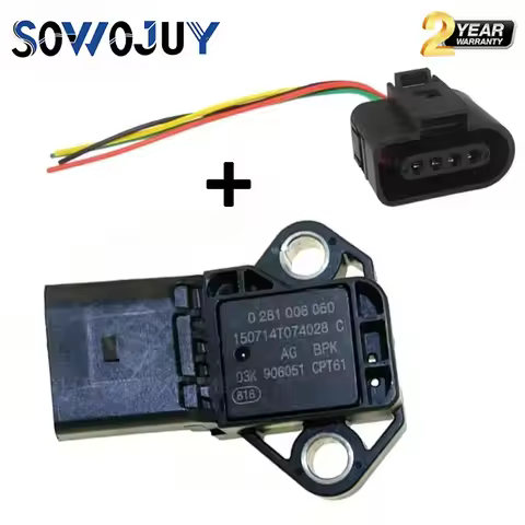 4Bar Map Pressure Sensor 0281006060 03K906051 For Porsche VW Crafter Audi A1 A6 Q5 SEAT Ibiza SKODA 