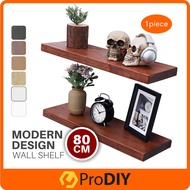 PRODIY 80CM DIY Shelf Floating Wall Shelf 80cm Wall Shelves Rack Floating Gantung Rak Dinding Rak Bu