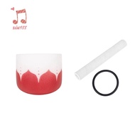 8-Inch Quartz Frosted Crystal Crucible Music Bowl Crystal Singing Bowl Suit Percussion Instrument