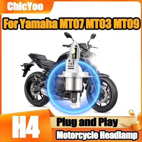 1PCS Super Bright High Power H4 LED Headlight Bulb 10000LM Motorcycle Head Lamp 12V 24V 3570 CSP Chi