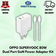 CHARGER OPPO SUPERVOOC 80W DUAL PORT GAN POWER ADAPTER KIT