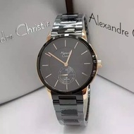 ALEXANDRE CHRISTIE PRIA AC8546 ROSE GOLD BLACK KACA SAPPHIRE ORIGINAL