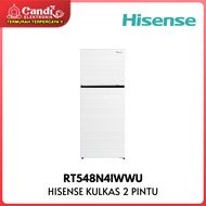 HISENSE Kulkas 2 Pintu 459L  Inverter Technology RT548N4IWWU