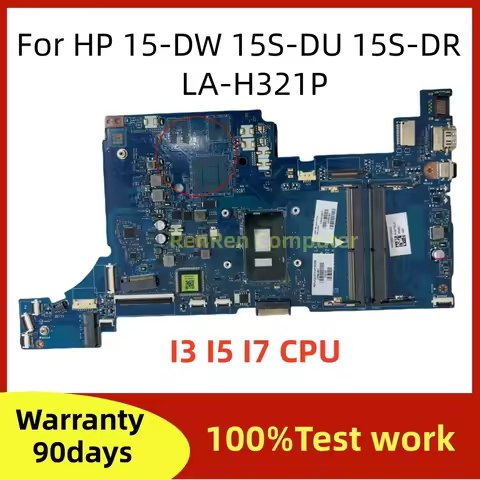 FPW50 LA-H321P For HP 15-DW 15S-DU 15S-DR Laptop Motherboard L51984-001 L51984-601 with i3-7020U CPU
