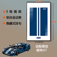 Wall Mounted Picture Frame Display Compatible with Lego Blocks Bugatti Lamborghini Porsche 911 Ferra