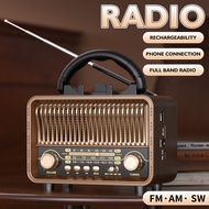 2025 Vintage radio Portable AM/FM/SW Belt USB Charging With antenna