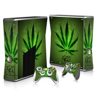 Carbon fiber Hot skin sticker Cover For Microsoft Xbox 360 Slim Decal Skin Console &amp; 2PCS Controle Skin Sticker