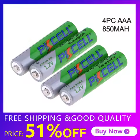2/4/8/12/28/50Pcs PKCELL AAA Battery 3A 1.2V Ni-MH AAA Rechargeable Battery Batteries low self disch