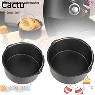 CACTUS Baking Tray Air Fryer Accessories Cake Barrel Kitchen Utensil 6/7/8 Inch Across Pan Round