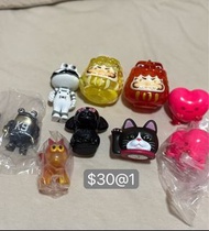 各款日本vag扭蛋公仔橫山宏機械青蛙valen心心狗魔法飛馬日本正版 PP monster達摩漢堡人台灣招財貓扭蛋燈
