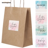 FAVORITEGOODS 100PCS Thank You Stickers Watercolor Pink Blue Gift Gift Wrapping Gorgeous
