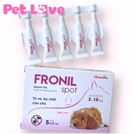 Hộp 5 ống Fronil Spot nhỏ gáy diệt ve bọ chét chó (Vemedim)