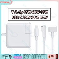 High Power Laptop Charger 45W 60W 85W USB C Adapter Laptop Type C Air Pro Charger T/L Fast Charger