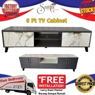 [SIAP PASANG]6Ft TV Cabinet/ 6 Kaki TV Kabinet