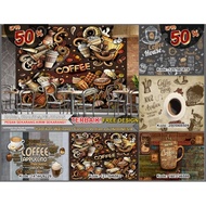 Custom 3D Coffee Theme Wallpaper | Coffeeshop | Coffee Shop | Wall Paper | Wall sticker | Cafe Wallp