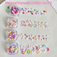 T&O 1 Box 3D Resin Moon Stars Nail Art Accessories Love Heart Bow Charms For Manicure Decor Nails De