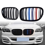 Car Styling Double Slat Grills Front Kidney Grill Gloss Matt Black For BMW F01 F02 F03 F04 7 Series 