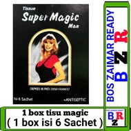 COD Tisu Super Magic Man isi 1 box ( 1 box isi 6 sachet )